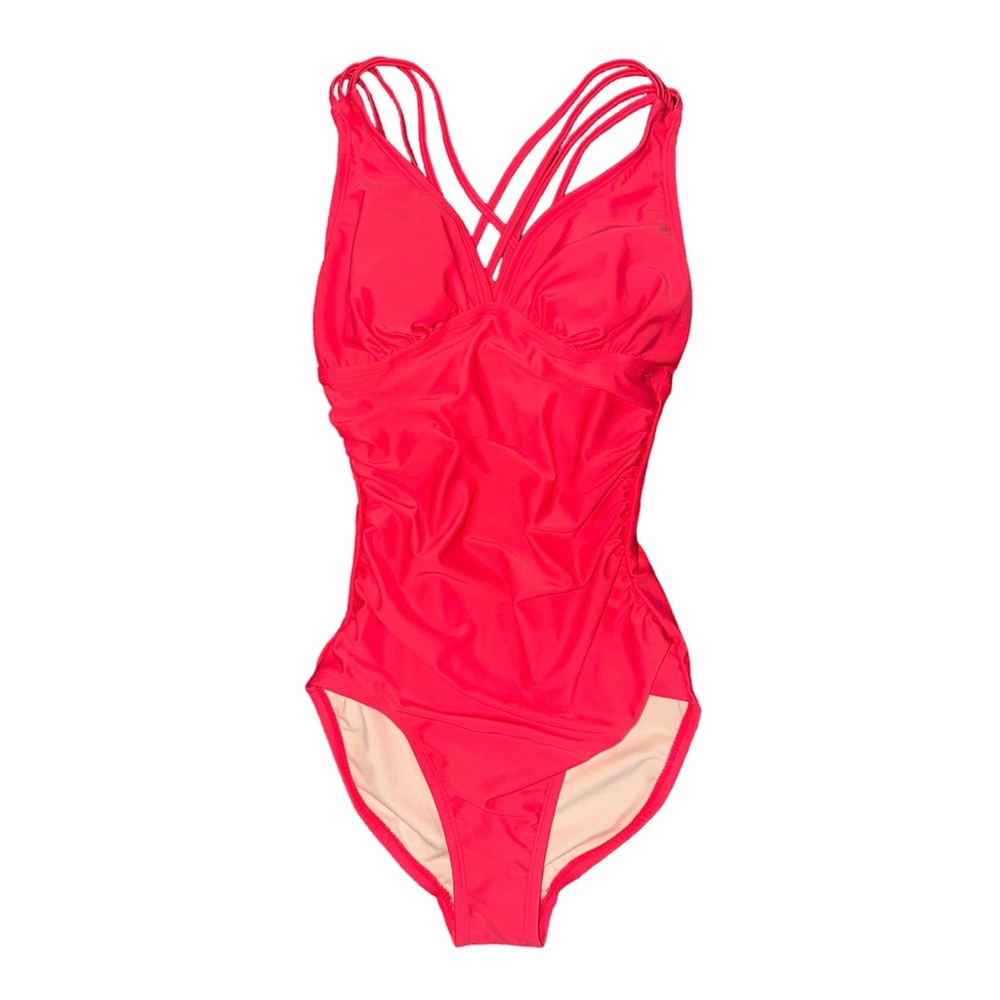 Merona One Piece Womens SwimSuit | Size Xs | NWT| Pink | Swimwear